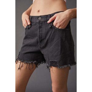 FREE PEOPLE Makai Cut Off Shorts / Washed Black